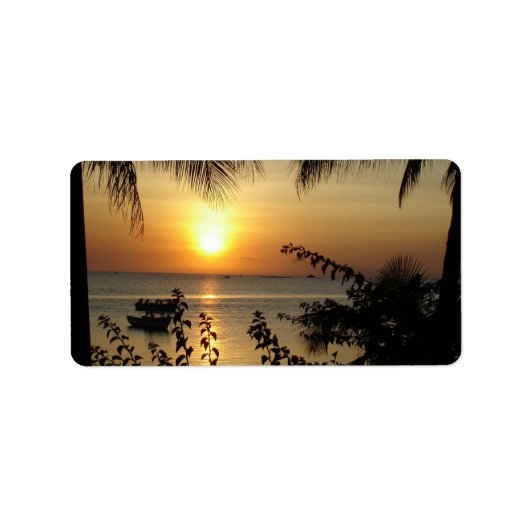 トロピカルビーチ楽園 ラベル (正面)