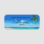 トロピカルビーチ沿岸実在領区 名札 (正面)