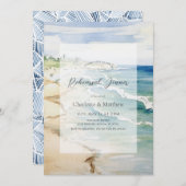 トロピカルビーチ海シーリハーサルディナー 招待状 (正面/裏面)