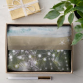 トロピカルビーチ海パームツリーズ&ライツ結婚ズ 薄葉紙 (ギフト)