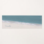 トロピカルビーチ海ヨガマパーソナライズされたット ヨガマット (正面(横))