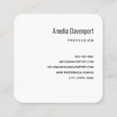 トロピカルビーチ海岸と大きな岩 スクエア名刺 (裏面)