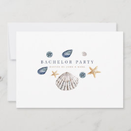 トロピカルビーチ独身パーティー招待状カード 招待状