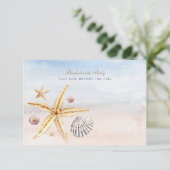 トロピカルビーチ独身最後のパーティー招待状 招待状 (スタンド正面)