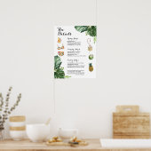 トロピカルビーチ独身最後の週末の予定  ポスター (キッチン)