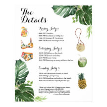 トロピカルビーチ独身最後の週末の予定 