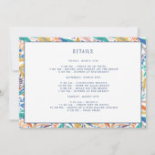 トロピカルビーチ独身最後の週末リトリート 招待状 (裏面)