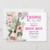 トロピカルビーチ独身最後の週末 招待状 (正面)