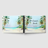 トロピカルビーチ目的地ウェディングゲストブック ゲストブック (全面)