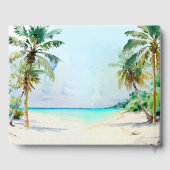 トロピカルビーチ目的地ウェディングゲストブック ゲストブック (裏面)