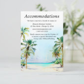 トロピカルビーチ目的地ウェディング宿泊施設 エンクロージャーカード (スタンド正面)