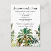 トロピカルビーチ目的地ウェディング宿泊施設 エンクロージャーカード (正面)