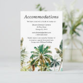 トロピカルビーチ目的地ウェディング宿泊施設 エンクロージャーカード (スタンド正面)