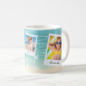 トロピカルビーチ砂が新雪の写真 コーヒーマグカップ (正面右)