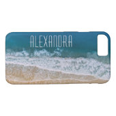 トロピカルビーチ空中表示カスタマイズ名 Case-Mate iPhoneケース (裏面(横))