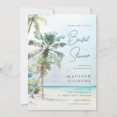 トロピカルビーチ結婚アイランドブライダルシャワー 招待状 (正面)