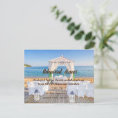トロピカルビーチ結婚アーバーズリハーサルディナー 招待状 (スタンド正面)