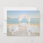 トロピカルビーチ結婚アーバーズリハーサルディナー 招待状 (裏面)