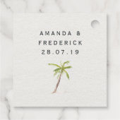 トロピカルビーチ結婚カクテル フェイバータグ (裏面)