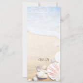 トロピカルビーチ結婚ヒトデの名刺 (裏面)