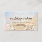 トロピカルビーチ結婚ヒトデ結婚ィスのウェブサイト エンクロージャーカード (正面)