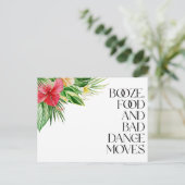 トロピカルビーチ結婚式おもしろい保存日 案内ポストカード (スタンド正面)