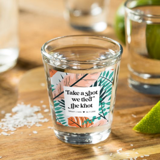 トロピカルビーチ結婚式を一望 ショットグラス