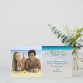 トロピカルビーチ結婚式ゲストサンキューフォトカード サンキューカード (スタンド正面)