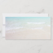 トロピカルビーチ結婚式ゲストサンキューフォトカード サンキューカード (裏面)