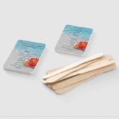 トロピカルビーチ結婚式コーラルシーシェルモダン ハンドファン (組立なし)