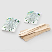 トロピカルビーチ結婚式コーラルシーシェルモダン ハンドファン (組立なし)