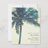 トロピカルビーチ結婚式フォトデジタルセーブ 案内状 (正面)