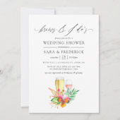 トロピカルビーチ結婚式ブルーズウィザードス 招待状 (正面)