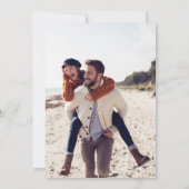 トロピカルビーチ結婚式写真Save The Date セーブザデート (裏面)