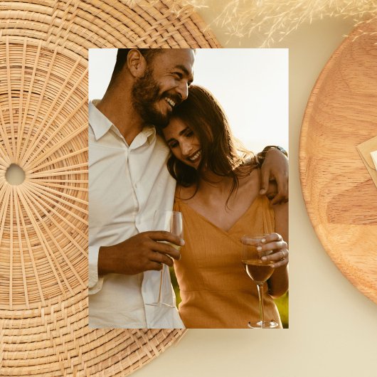 トロピカルビーチ結婚式写真Save the Date セーブザデート