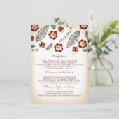 トロピカルビーチ結婚式情報ゲストカード エンクロージャーカード (スタンド正面)