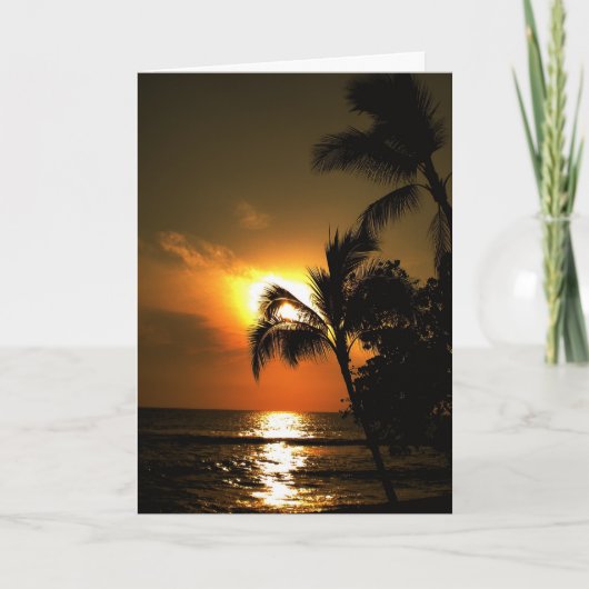 トロピカルビーチ結婚海岸線 招待状 (正面)