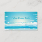 トロピカルビーチ結婚Webサイトのカード エンクロージャーカード (裏面)