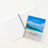トロピカルビーチ風景写真 ノートブック (内部)