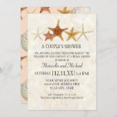 トロピカルビーチ シェル スターフィッシュ ナウティラス サマー 招待状 (正面/裏面)