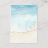 トロピカルビーチ シー オーシャン QR コード 詳細 ウェディング エンクロージャーカード (裏面)