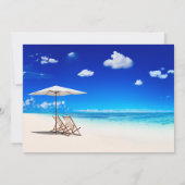 トロピカルビーチ,チェアサンドクラウドリタイアメントパーティー 招待状 (裏面)