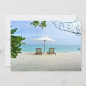 トロピカルビーチ、チェアリタイアメントパーティー 招待状 (裏面)