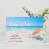 トロピカルビーチ、チェアリラックスリタイメントパーティー 招待状 (スタンド正面)