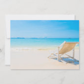 トロピカルビーチ、チェアリラックスリタイメントパーティー 招待状 (裏面)