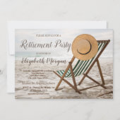 トロピカルビーチ、チェア退職パーティー 招待状 (正面)