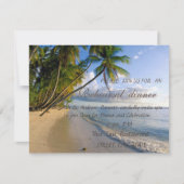 トロピカルビーチ、パームリハーサルディナー 招待状 (正面)