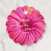 トロピカルビーチ フローラル ブライダルシャワー ウェルカムサイン フェイバータグ (裏面)