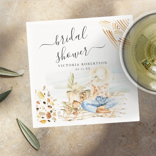 トロピカルビーチ ブライダルシャワー スタンダードカクテルナプキン