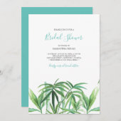 トロピカルビーチ ブライダルシャワー 水彩  (正面/裏面)